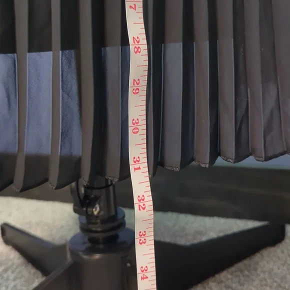 Vera Wang Black Pleated Midi Skirt - Picture 2 of 7